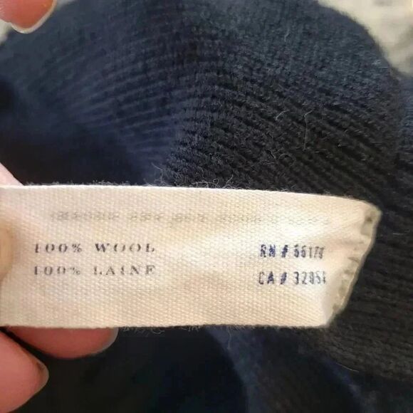 Leifsdottir Women's Black Wool Tight Knit Pull On Skirt w Front Bow - Picture 8 of 8